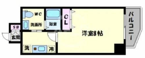 CASSIA天王寺東【5階】の間取り