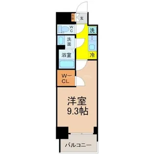 プレサンスTHE高岳【9階】の間取り