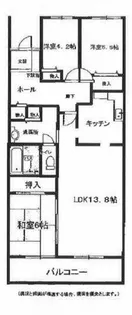 サンハイツたかくら【B603号室】の間取り