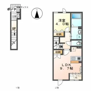 フローラル【2階】の間取り