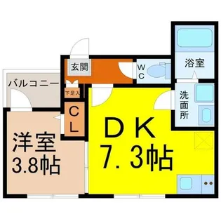 (仮称)守山区長栄(2)Cコーポ【2階】の間取り