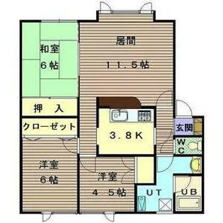 レスペデーゼN31【2階】の間取り