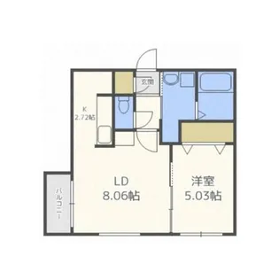 カレラ伏見【3階】の間取り