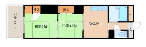 兵庫県尼崎市長洲本通2丁目【マンション】の間取り