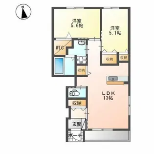 エターナル雅Ⅱ【1階】の間取り