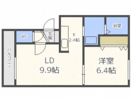 チュチュ・アプフェル【D-3号室】の間取り