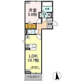 プラムⅥ【2階】の間取り