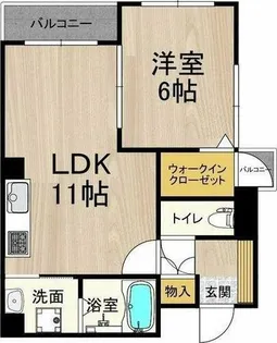 M.hills西本町【3階】の間取り