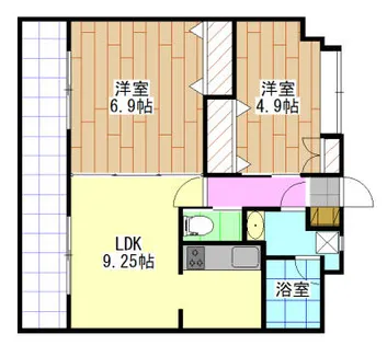 T-FLAT58【5階】の間取り