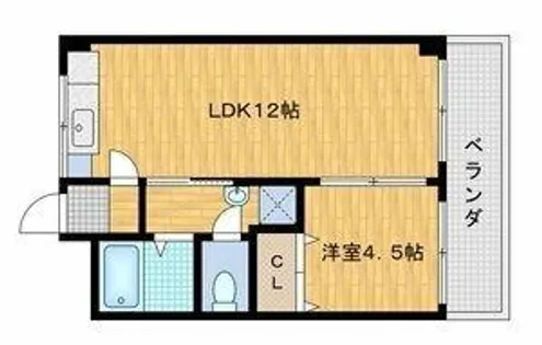 大宮マンション【3階】の間取り