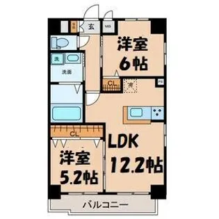 axis sakura【8階】の間取り