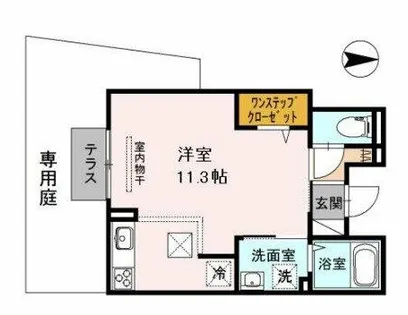 ソルプレーザ玉造【1階】の間取り