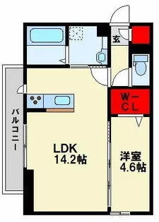 福岡県北九州市八幡西区東鳴水2丁目【アパート】の間取り