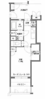 アクタス博多Vタワー【6階】の間取り