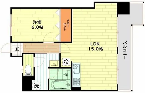大阪府大阪市西区立売堀3丁目【マンション】の間取り