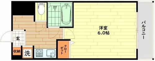 大阪府大阪市中央区千日前2丁目【マンション】の間取り