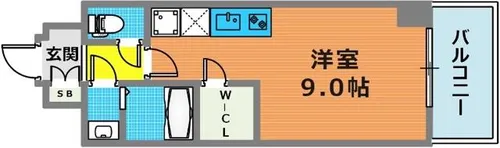 Alivis神戸駅前【5階】の間取り