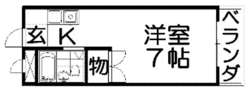 第二小川ハイツ【1階】の間取り