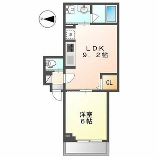 アネックスマスゼン【1階】の間取り