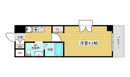 GROOVE千船駅前【5階】の間取り