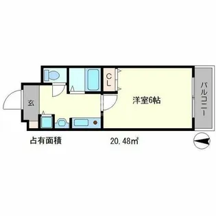 プレサンス京大東【2階】の間取り