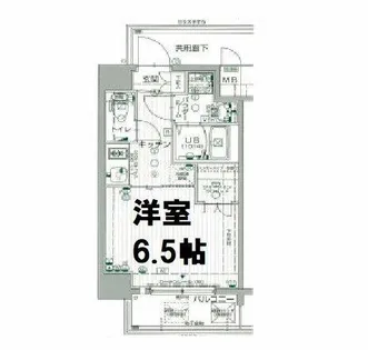 エスプレイス阿波座パークテラス【9階】の間取り