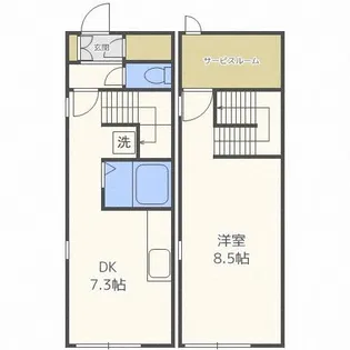 クレアシオンII【201号室】の間取り