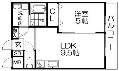 カーサフェリーチェ【2階】の間取り