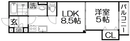 スリール明和Ⅱ【2階】の間取り