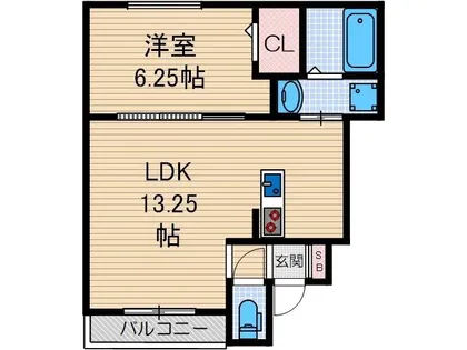 エピーク下中条A棟【1階】の間取り