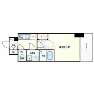 ファーストフィオーレ京橋ノワール【1階】の間取り