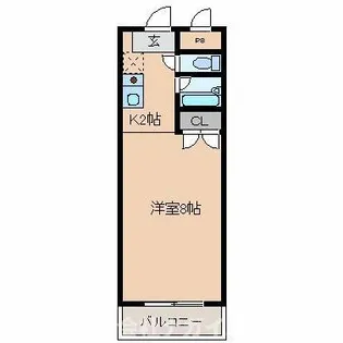 アレックスやしろ【414号室】の間取り