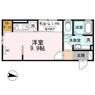 大阪府箕面市西小路3丁目【アパート】の間取り