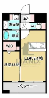 KL天神南【203号室】の間取り