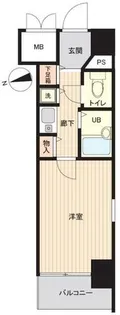 プレサンス難波東【704号室】の間取り