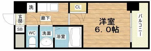 グランカリテ大正ドマーニ【3階】の間取り
