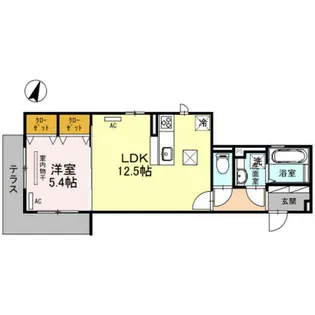 大阪府豊中市西緑丘3丁目【アパート】の間取り