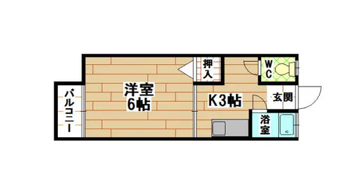 福岡県北九州市八幡西区青山1丁目【アパート】の間取り