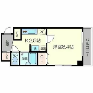 プラシード白川今小路【2階】の間取り