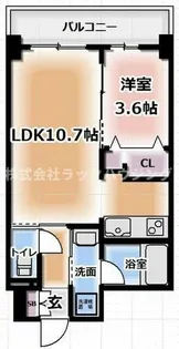 PRESTANCE香里【7階】の間取り