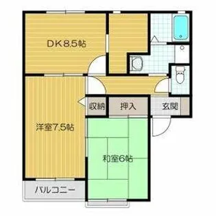 サニーハイツ香里園【1階】の間取り