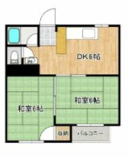 成田グリーンハイツ【1階】の間取り