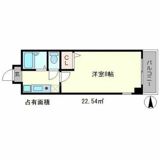 北白川モーリシャス【2階】の間取り