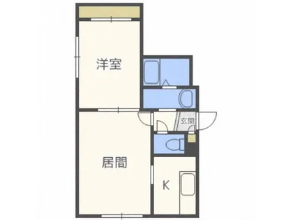 エスペランサ平岸【101号室】の間取り