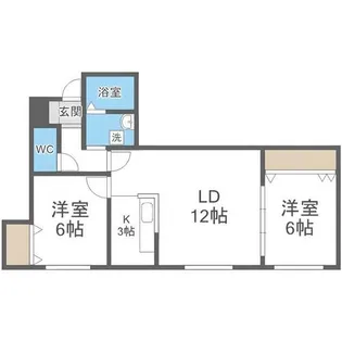 S・U・N287【205号室】の間取り