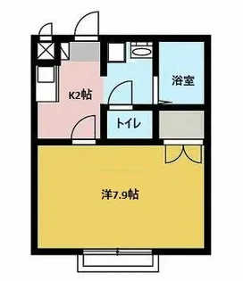 アンプルールブワ虹【1階】の間取り