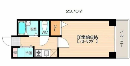 フォーラム箱崎【4階】の間取り