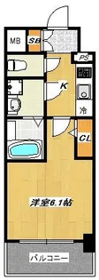 エスリード神戸兵庫駅マリーナスクエア【6階】の間取り