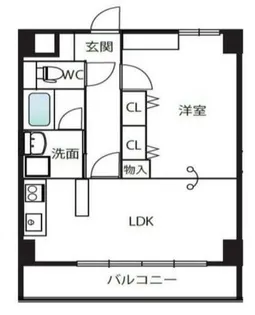 ガーデンレジデンス田川【5階】の間取り