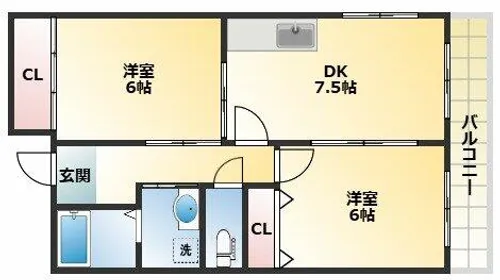 プラソーレ【2階】の間取り